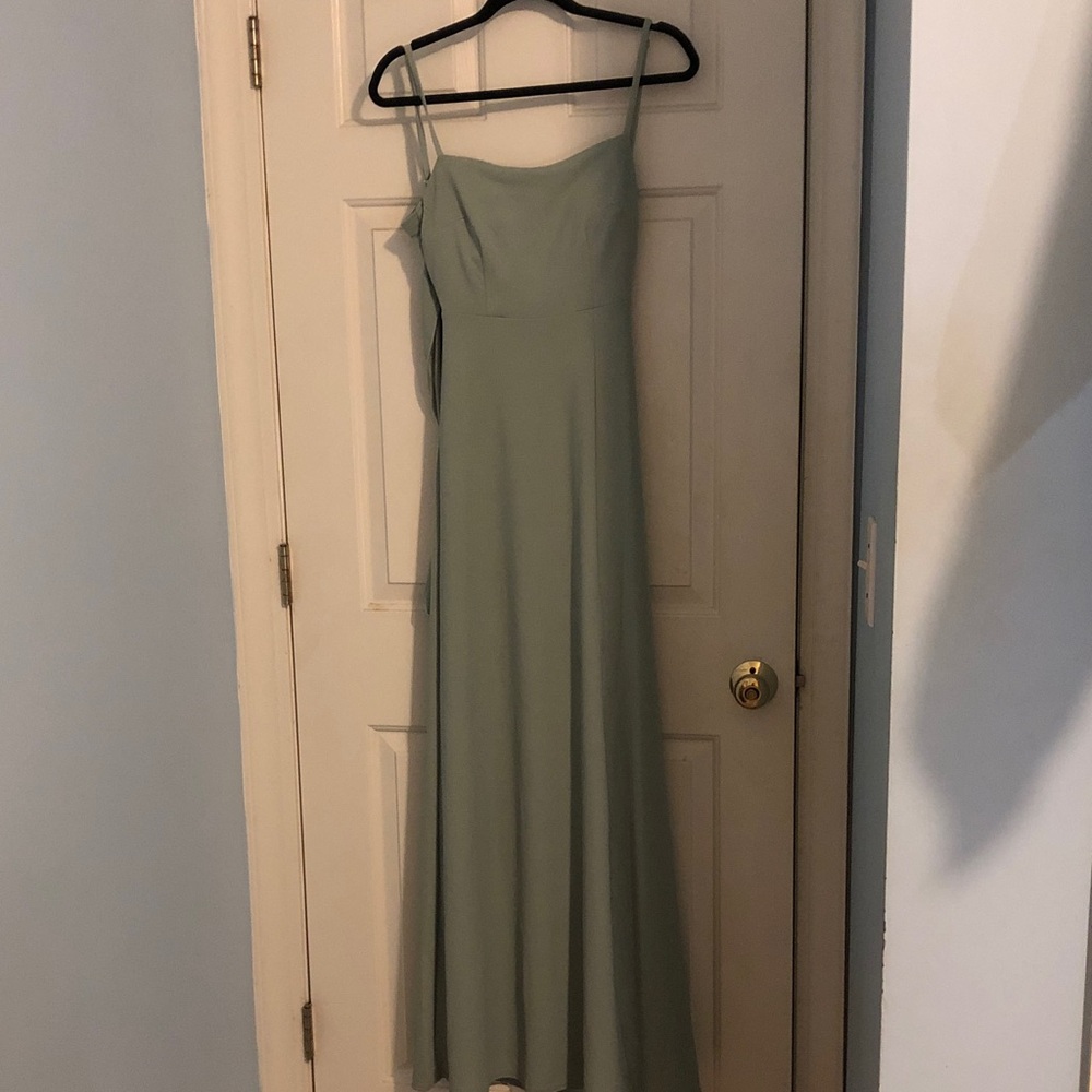 Birdy Grey Mint Green Spaghetti Strap Maxi Dress